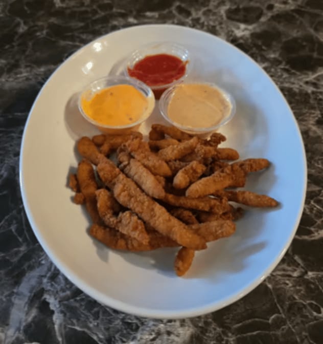 Clam Strips Breaded.