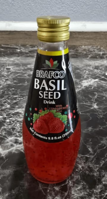 Basil Seed Drink Strawberry.