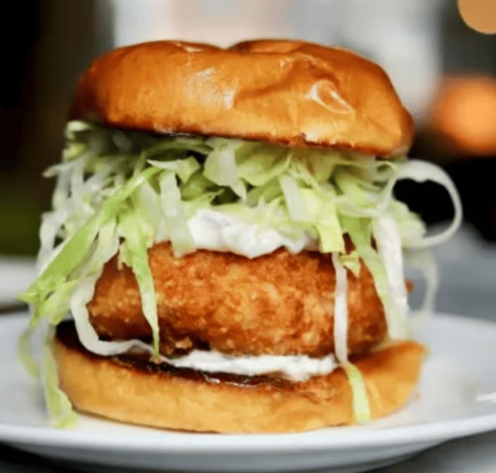 Crispy Shrimp Burger.