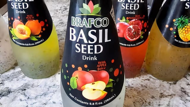 Basil Seed Drink Apple.