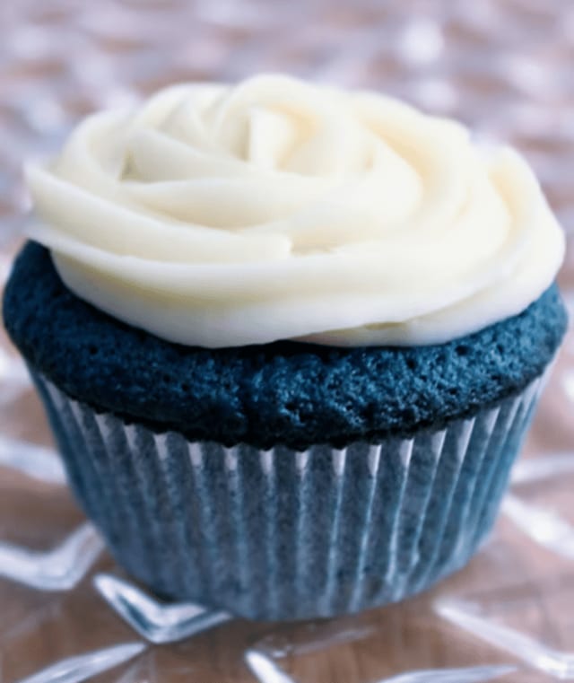 Blue Velvet Cupcake.