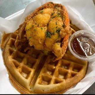 8 oz. Lobster Tail + Waffle