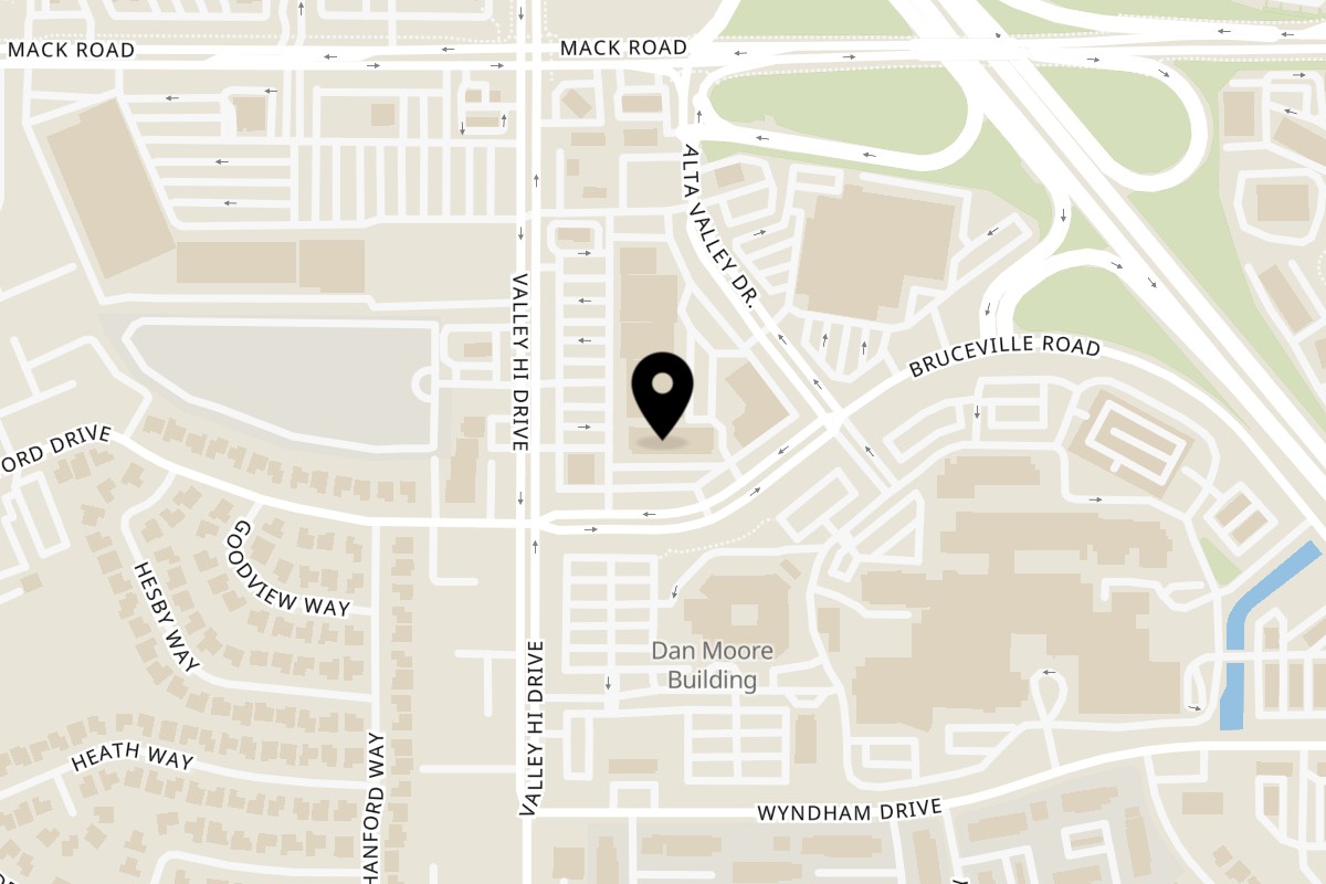 Map showing the location of Ray's Chicken & Fish Bruceville on 7915 Bruceville Rd in Sacramento